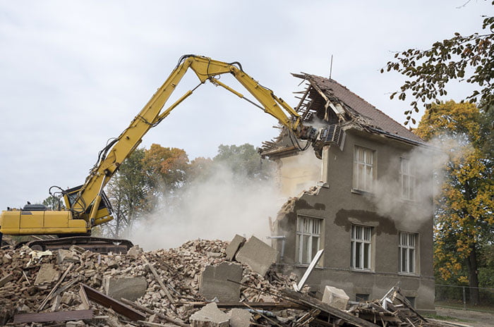 cout de la démolition d'une maison